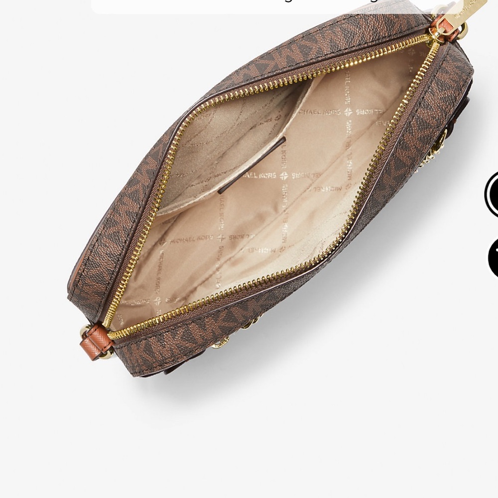 Michael Kors Brown and Tan Crossbody Bag - Picture 4 of 5